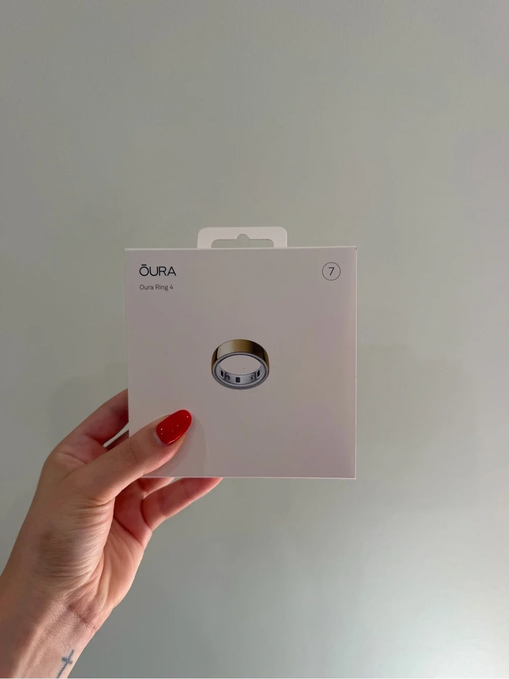 Oura Box with Gold Accents and White Packaging